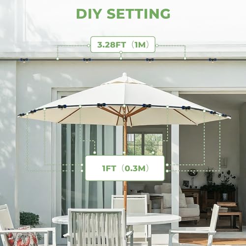 HIRALIY DIY Misters for Outside Patio, 32.8FT (10M) Misting Hose, 10 Brass Mist Nozzles, 2 Plugs, Water Misters for Backyard, Porch, Patio Cooling, Garden Watering and Chicken Coop