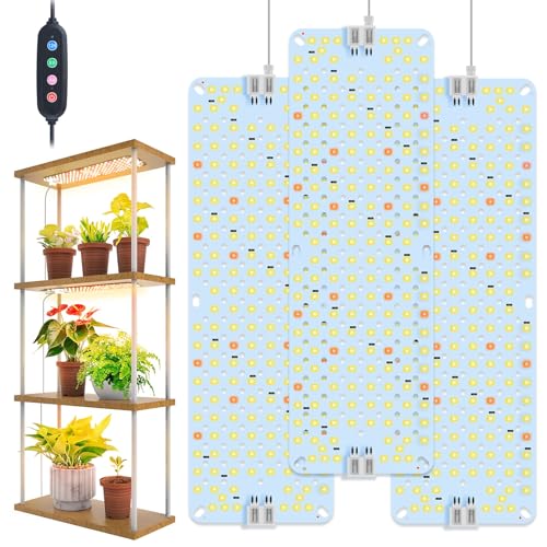3-Pack Panel Grow Lights for Indoor Plants, FECiDA 2026 LED Plant Grow Light for Under Cabinet Plants, Full Spectrum Growing Lamp with 4,8,12,16,20 Hr Timer, Free Linking - size: Panel Grow Light 12W(3Pack)