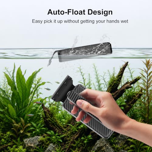 Aquarium Magnet Glass Cleaner（L） | Very magnetic，The handle is easy to grip，Easily Remove Stains，Dual-Sided Cleaning Surfaces，Self-floating Design - size: L