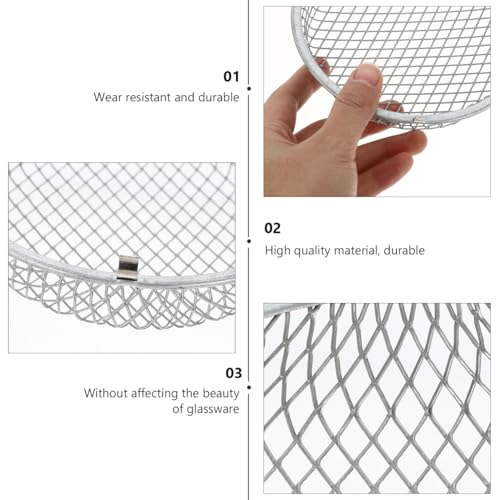 ibasenice Reptile Heat Lamp Cover 5.51 in Stainless Steel Anti-Scald Lampshade Box Insulation Lamp Shade for Lizard Turtle Snake Terrarium and Habitat Lighting