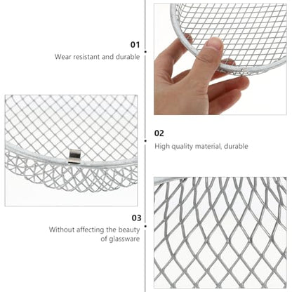 ibasenice Reptile Heat Lamp Cover 5.51 in Stainless Steel Anti-Scald Lampshade Box Insulation Lamp Shade for Lizard Turtle Snake Terrarium and Habitat Lighting