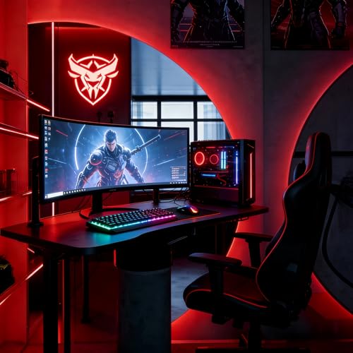 Ultra-Narrow 3mm USB-C COB LED Strip Lights Self-Adhesive, for Kitchen Cabinets, Bedroom, Gaming Desk (Red, 5ft) - color: Red, size: 5ft