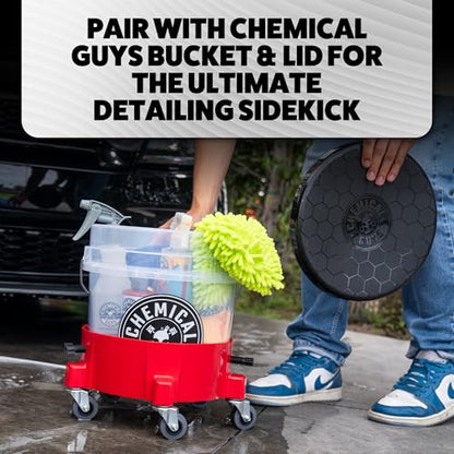 Chemical Guys ‎ACC1001R Creeper Rolling Bucket Dolly for Car Washing, Detailing, Garage & More (Pack of 3) - size: (Pack of 3)