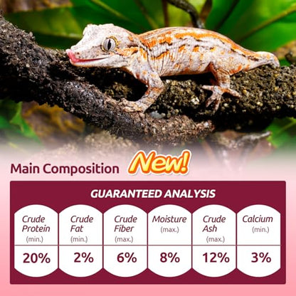 Gecko Food, Fruit Mix Fig and Insects Gecko Diet 2 oz