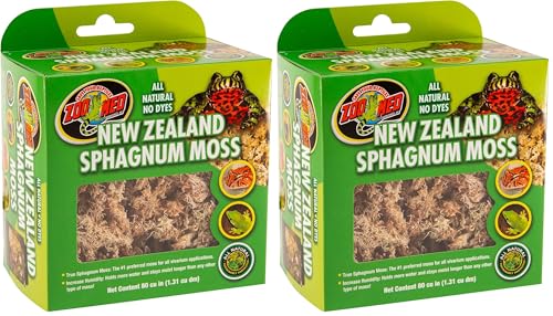 Zoo Med New Zealand Sphagnum Moss (Pack of 2) - size: Single Pack (Pack of 2)
