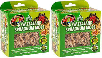 Zoo Med New Zealand Sphagnum Moss (Pack of 2) - size: Single Pack (Pack of 2)
