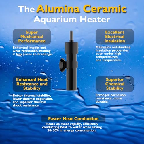 10W Mini Aquarium Heater 5V/2A USB Betta Heater for up to 1 Gallon Tanks, Alumina Ceramic Fish Tank Heater Turtle Heater with Dry-Run & Overheat Protection - size: For Tanks ≤ 1 Gal