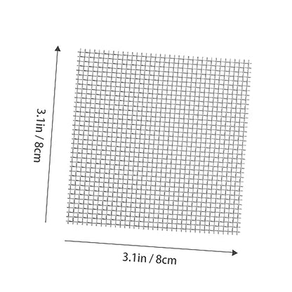 8pcs Fish Tank Breeding Net Stainless Steel Mesh Pad for Aquatic Plant Substrate Moss Met Grass Plant Fixed Net