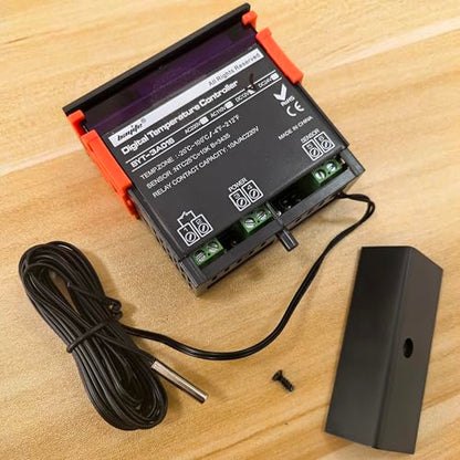 DC 12V Fahrenheit Digital Temperature Controller 10A | 1 Relay, with NTC 10K Sensor