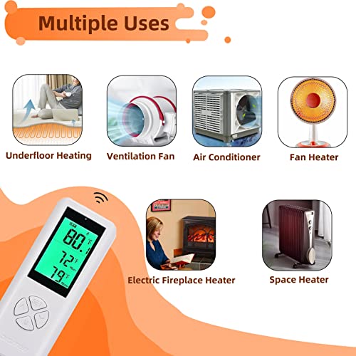 DIGITEN WTC100 Wireless Thermostat Outlet, Programmable Temp Controller with Remote Sensor Built‑in, 1500W Heating & Cooling Plug for AC, Greenhouse, Home Brewing, Reptile Terrarium - color: Wtc 100