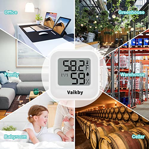 Indoor Humidity Meter Hygrometer 4Pack, Room Thermometer for Accurate Room Temperature Monitor, Digital Hygrometer with Indoor Thermometer for Home, Baby Nursery, and Humidity Sensor Enhanced Comfort