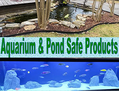 Large Hollow Log with Plants Aquarium Pond Ornament Artificial Resin Tree Bark Hide or Cave for Fish Tank, 10 Inches Long Reptiles or Turtle Tank Ornament Safe for Aquatic Habitats, Brown