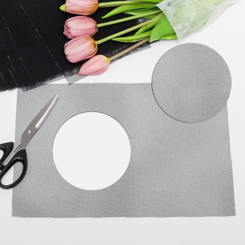 20pcs Flower Pot Hole Mesh Pad,Planter Mesh Drainage Screen DIY Drainage Netting,Prevent Soil Loss Bottom Grid Mat for Gardening Essentials/Gardeners(11.8x7.8 Inch)