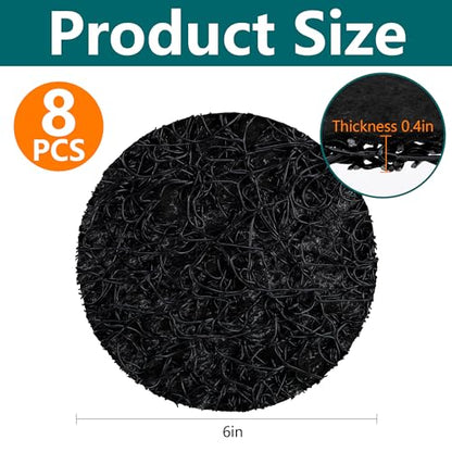 EBaokuup 8 Pcs Plant Pot Drainage Insert Discs, 6 Inch Thickened Mesh Pot Drainage Discs, Lightweight Planter Pad Insert to Prevents Soil Loss Indoor Outdoor - color: 6 Inch-8 Pcs