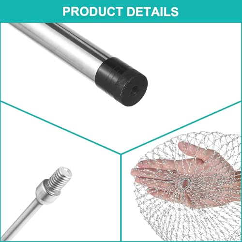 Chicken Catcher, Adjustable from 29" to 74" Chicken Net,Chicken Leg Hook | Animal Net Suitable for Catching Outdoor Animals such as Chickens, Ducks, Fishnet ,Geese ,Birds (15.3 x 23.2 inch net)