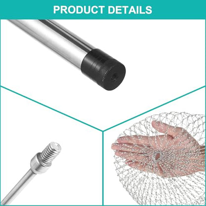 Chicken Catcher, Adjustable from 29" to 74" Chicken Net,Chicken Leg Hook | Animal Net Suitable for Catching Outdoor Animals such as Chickens, Ducks, Fishnet ,Geese ,Birds (15.3 x 23.2 inch net)