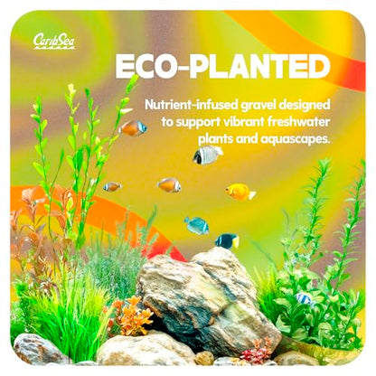 CaribSea Eco-Complete Planted Aquarium Substrate - 20 lbs - Black Nutrient-Rich Gravel for Freshwater Planted Tanks - Promotes Healthy Plant Growth & Water Stability - color: Black, size: 20 POUNDS