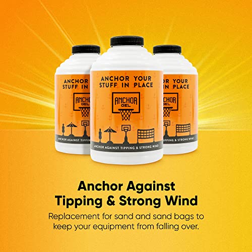 Sand & Sand Bag Alternative Polymer | A Smarter Way to Keep Equipment from Tipping Over | Keep Portable Basketball Hoops, Umbrellas & Items with a Base from Falling | Made in USA (16oz) | Prevents Equipment Tipping, For Basketball Hoops & Umbrellas, Base