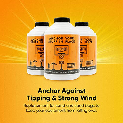 Sand & Sand Bag Alternative Polymer | A Smarter Way to Keep Equipment from Tipping Over | Keep Portable Basketball Hoops, Umbrellas & Items with a Base from Falling | Made in USA (16oz) | Prevents Equipment Tipping, For Basketball Hoops & Umbrellas, Base