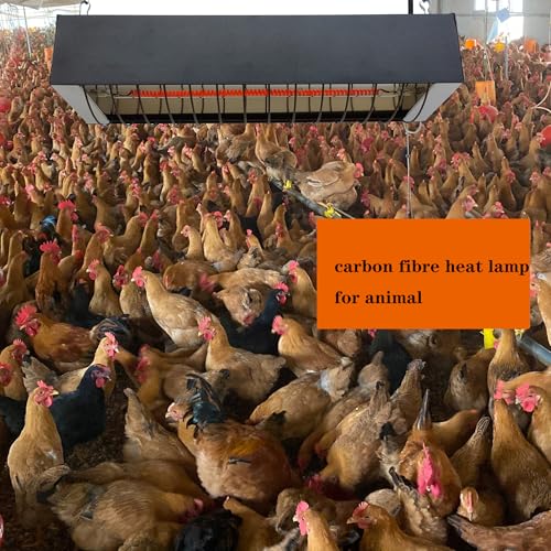 Heat Lamp for Chicks, Carbon Fiber Heating Element, Energy-Saving Poultry Equipment (550W)