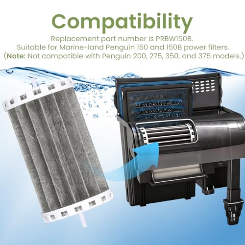 Aquarium Filter for Marineland Penguin Power Filters | Compatible with 150/150B Power Filters,Bio-Wheel Assembly PRBW150B, Stable Rotation, 2 Pack