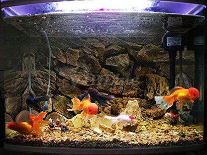 Rock Wall Aquarium Background Poster PVC Fish Tank Decor Landscape 24 36 48 72 (48" x 18"/ 122 x 46cm) - size: 48" x 18"/ 122 x 46cm