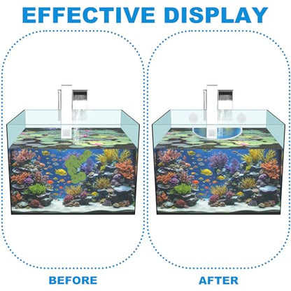 Aquarium Floating Plant Corral, Floating Plant Fence for Aquarium Accessories, Separates Floating Plants, Auto-Adjusts Height with Water Level, Suitable for All Floating Plants and Aquariums.