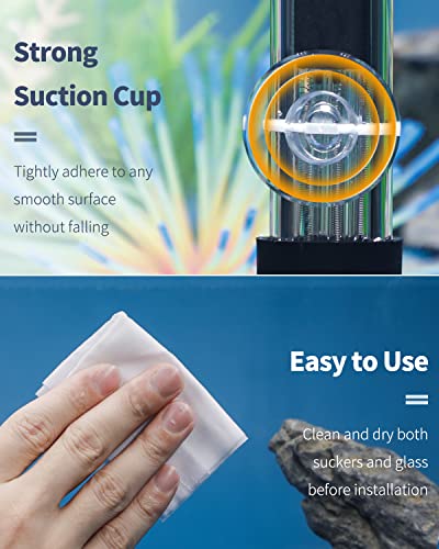 Pawfly 30 Pack Aquarium Suction Cups with Clips and Adjustable Zip Ties Cables Fish Tank Tools for Binding Moss Holding Airline Tubing Decorations Shrimp Nests and Reptile Hammocks - size: 30 Pack