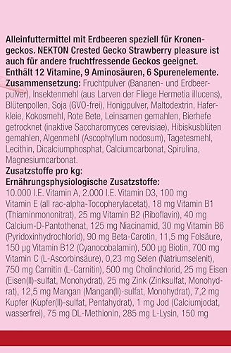 Nekton Crested Gecko Strawberry Pleasure Complete Diet 700g / 24.69oz - size: 1.54 Pound (Pack of 1)