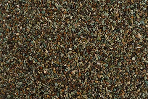 Thoreau Aquarium Sand Natural Decorative Gravel 3-5mm 2L Aquascape | For aquascaping, planted, shrimp and nano tank - size: M,2Lx1pk