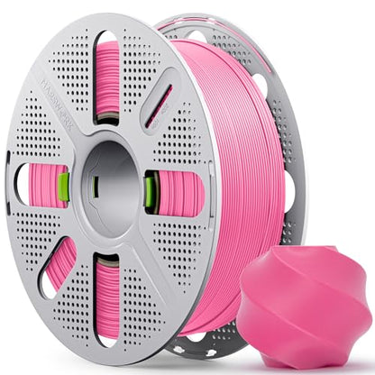 PLA Basic, Pre-Dried Filament with Quick-Swap Reusable Spool 1kg (2.2lbs), 1.75mm 3D Printing Filament, Compatible with Bambu Lab 3D Printers – Hot Pink - color: Hot Pink With Spool, size: With Spool