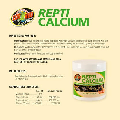 Zoo Med Repti Calcium with D3 3 oz - Pack of 3