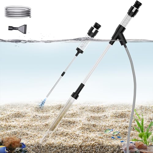 Carefree Fish Aquarium Gravel Vacuum Fish Tank Spot Siphon Sand Cleaner Water Changer Multifunctional Cleaning Tools Upgraded Turkey Baster with 6Ft Hose