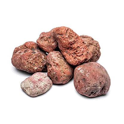 Natural Stone for Aquarium, Terrarium, Paludarium, Reptile Enclosures - Set of Decorative Rocks for Landcapes, Aquascaping, Fish Tank Decor (Blood Stone, 5 Pounds)