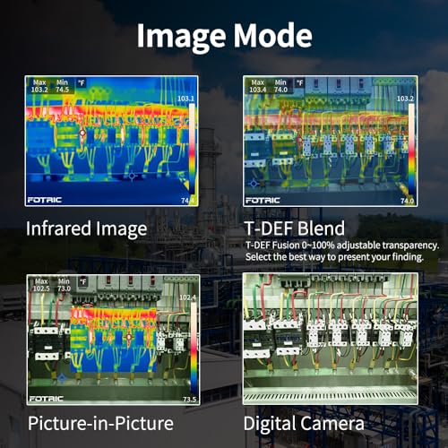 TK5 Thermal Imager, 320 x 240 True IR Resolution, 49° x 37° FOV, 5MP Visual Camera, Professional Thermal Camera for Building, Electrical, HVAC, Home Inspections, -4°F to 842°F, 3.5” Touchscreen
