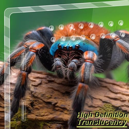 Micro Habitat Acrylic Reptile & Tarantula Enclosure, Small Tree Dwelling Reptiles, Amphibians, Spiders & Other Invertebrates - size: 8 * 8 * 14 inch