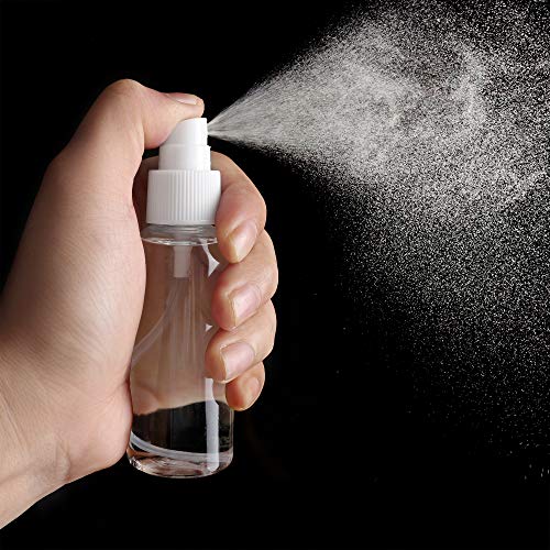4 Pack Small Spray Bottles 2oz Clear Plastic Empty Refillable Mini Spritzer | Water Essential Oils Perfume Atomizer Spray Bottle, Fine Mist Travel Size Spray Bottles for Face Cleaning Gardening Skin Care - color: 4 Pack, size: 2 Ounce