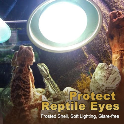 MIXJOY 100W Reptile Heat Lamp Bulbs, 2Pack Heat Lamp Bulbs for Reptiles Basking Bulbs UVA Daylight Basking Light Amphibians Heating Lamp Emitter for Lizard, Tortoise, Bearded Dragon Gecko, Chicken - style: 2Pack 100W