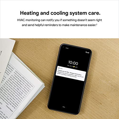 Google Nest Thermostat - Smart Thermostat for Home - Programmable Wifi Thermostat - Charcoal - color: Charcoal