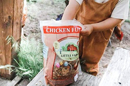 Chicken Fun-DOO Non-GMO, Soy-Free Chicken Treat | Premium Poultry Mealworm, Vegetable & Herb Mix (5 lbs)