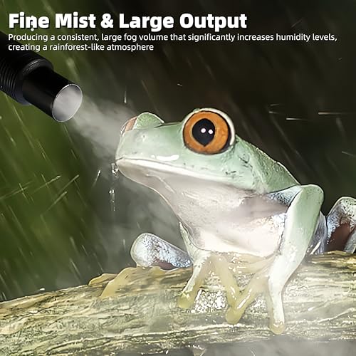 4L Reptile Humidifier Fogger, Cool Mist Humidifier for Plants, Grow Tent Terrarium Humidifier with Extended Hose, Adjustable Mister Fogger for Reptile Tank, Mushroom, Houseplants, Bedroom