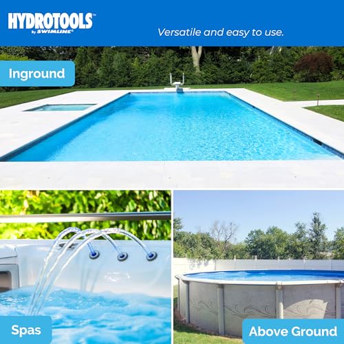 SWIMLINE HYDROTOOLS 87271 Shark Large Capacity Pool & Spa Chemical Dispenser | Compatible With Bromine & Chlorine Supports 1-3’’ Tablets | Adjustable For Customizable Flow Rate | Cost Effective - color: Cool Shark