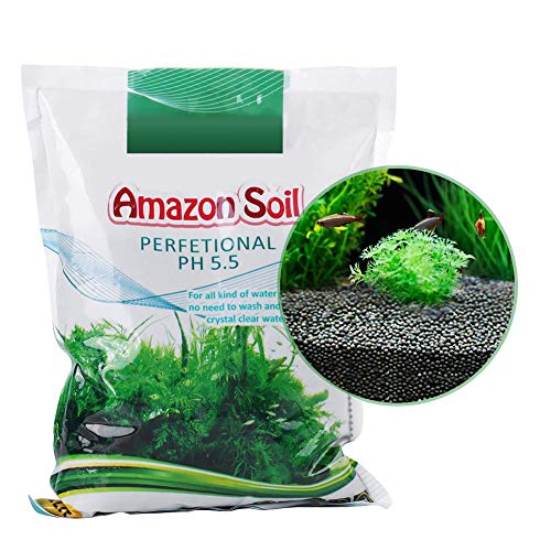 Aquatic Plant Soil, 1000g Aquasoil, Aqua Soil, Aquarium Plant Substrate Fish Bottom Plant Sand Mud for Root Growth of Most Types of Grass