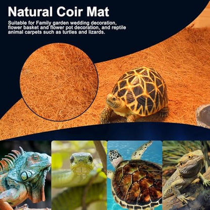 Natural Coco Coir Fiber Liner Roll, co-conut Fiber Pad Sheet, Hanging Basket Coco Liners, Coco Fiber Mat Reptile, Coco Fiber Replacement Liner for p-lanters Window Box Flower Basket Garden Decoration - size: 100x30 cm