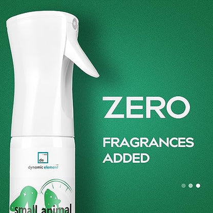 Small Animal Cage Deodorizer Spray, Unscented, 9 Fl Oz | Mineral-Based, Safe for Pets, Tackles Urine & Odors, For Hamster, Guinea Pig, Chinchilla & Rabbit Cages