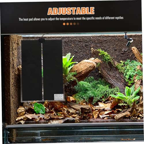 LIOOBO Adjustable Reptile Temperature Controller Pad Heat Insulation for Snake Puppy Glass Container 20w Power Us Voltage
