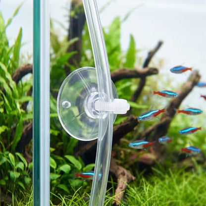 JJUNW 30Pcs Aquarium Suction Cups, Mini Suction Cups with 40 Pcs Zip Ties Clear Fish Tank Suction-Cups- Without Hooks for Aquarium Fish Tank Decoration Moss Shrimp Nest Reptile Hammocks