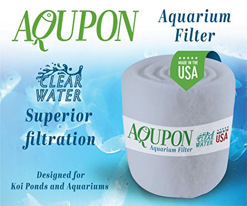 Aquarium Filter Media Pad - Cut to Fit Roll (Dye-Free/Blue Bonded) 0.75 Inch Thickness (6 ft, Dye-Free) - color: Dye-Free, size: 6 ft