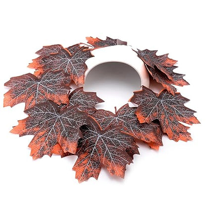 Sosoport 12pcs Maple Leaf Litter Reptile Tank Decor Reptisoil Snakes Lizards Cage Decor