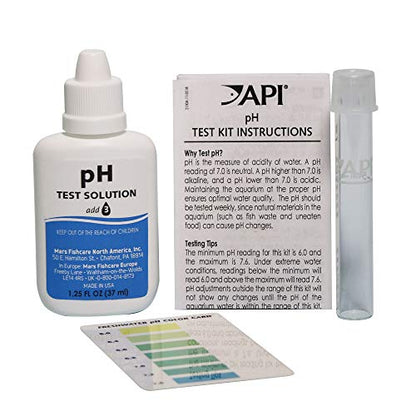 API PH TEST KIT 250-Test Freshwater Aquarium Water pH Test Kit, 4 Piece Set